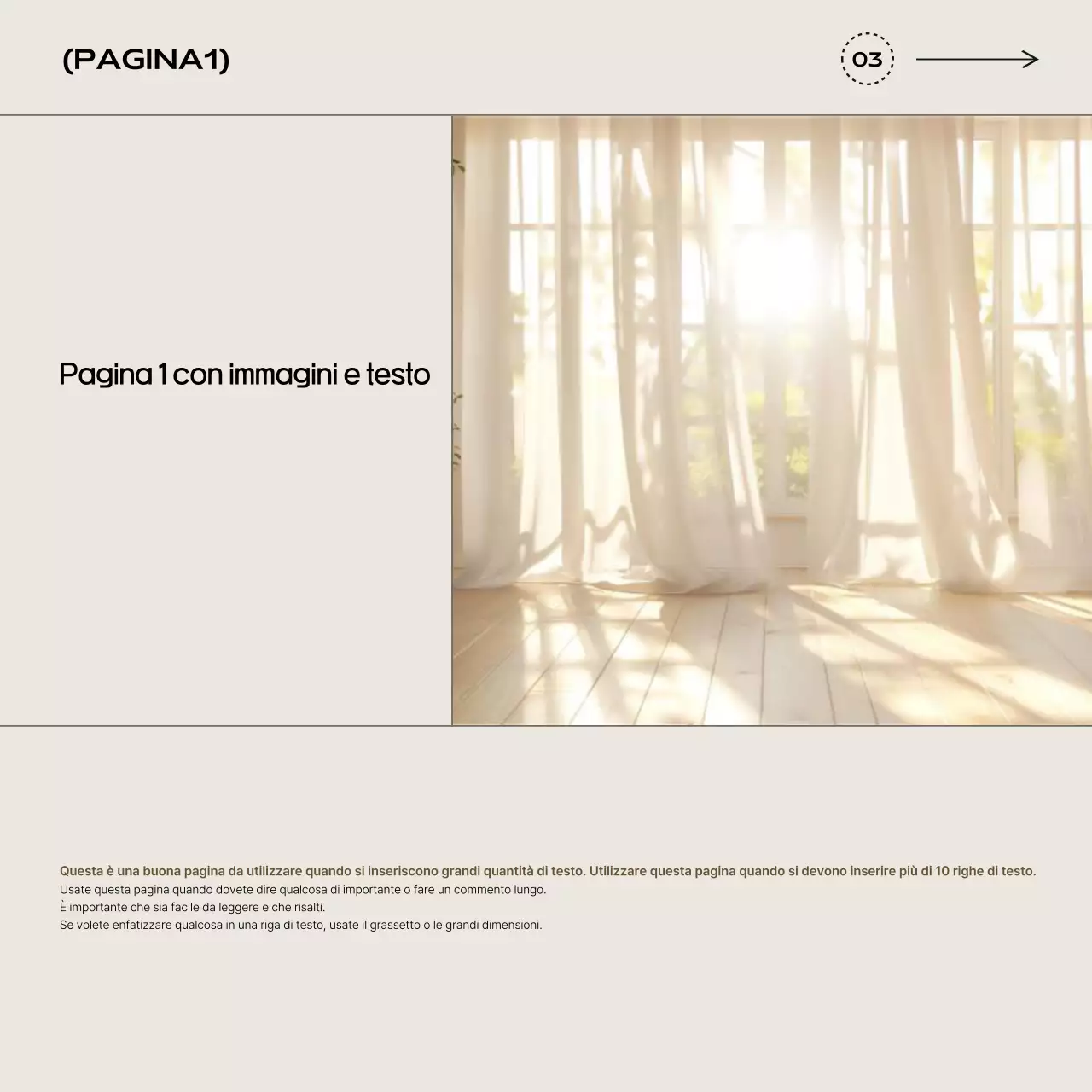 Carta semplice beige Modello di notizia