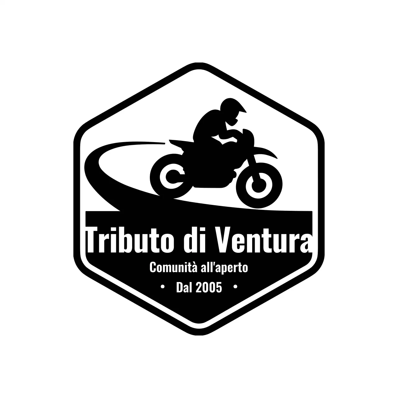 Logo moto d'epoca nero