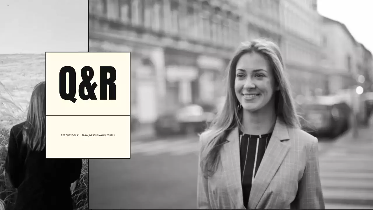 portfolio biographique minimal noir