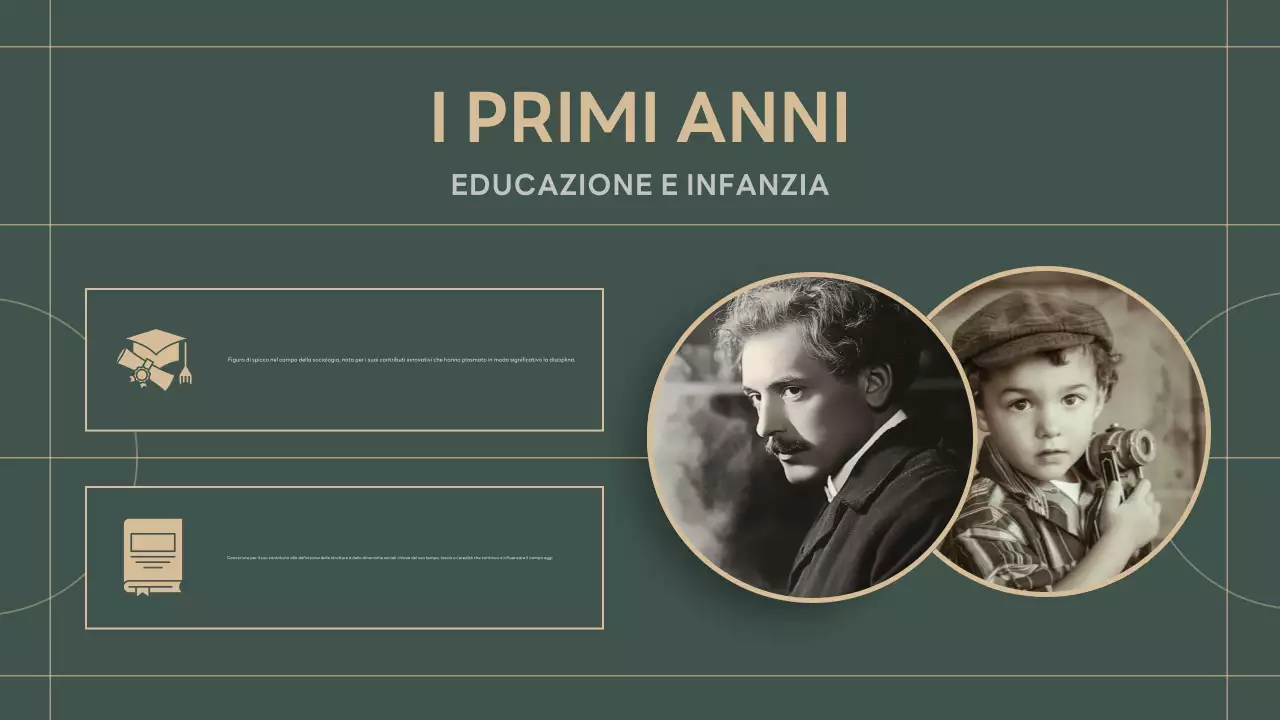 presentazione della biografia classica verde