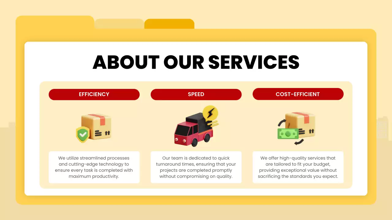 Red Modern Delivery Introduction Presentation