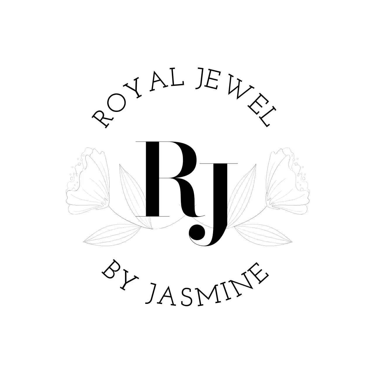 Black Elegant Jewelry Logo