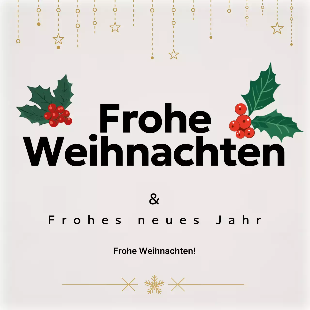 Ivory Simple Weihnachtsfeierlichkeiten