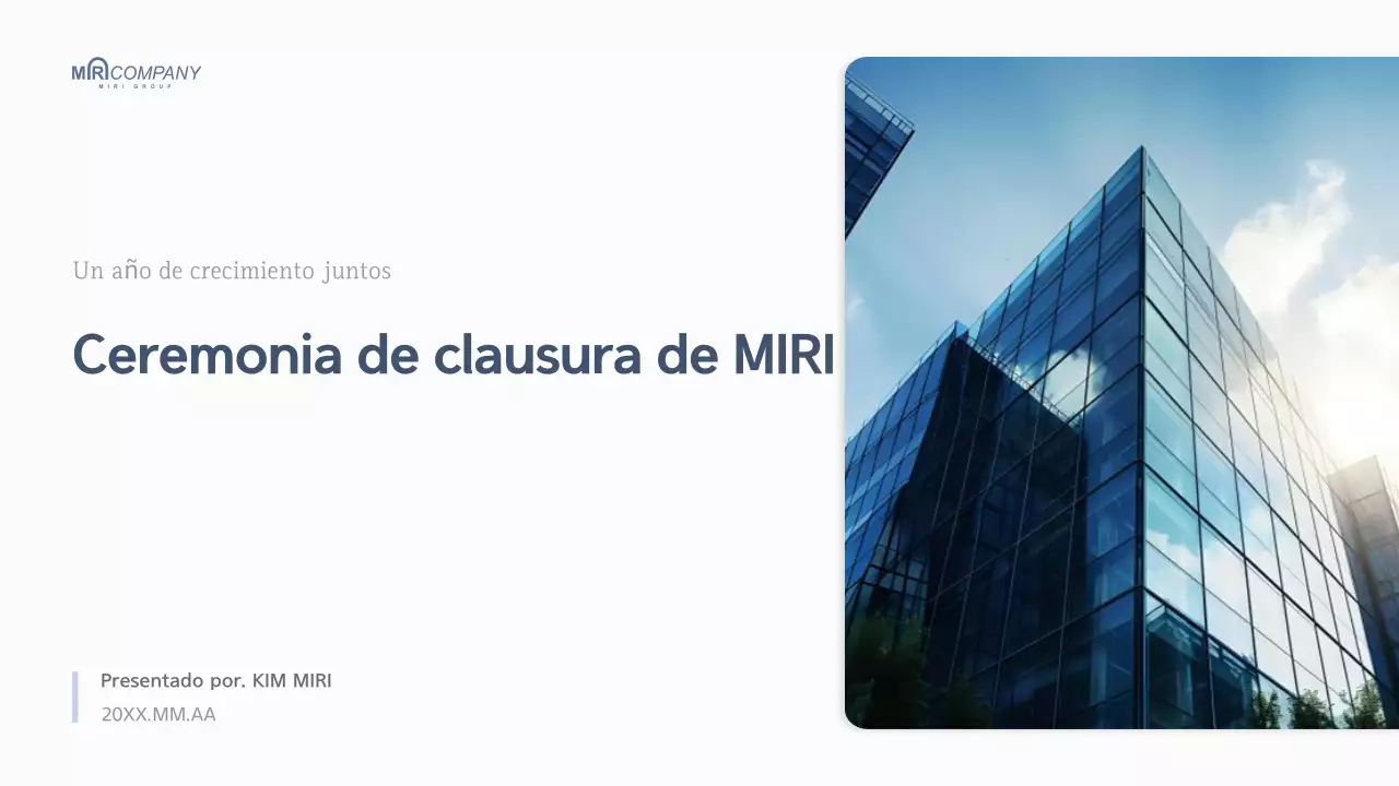 Informe de fin de año de la empresa White Modern