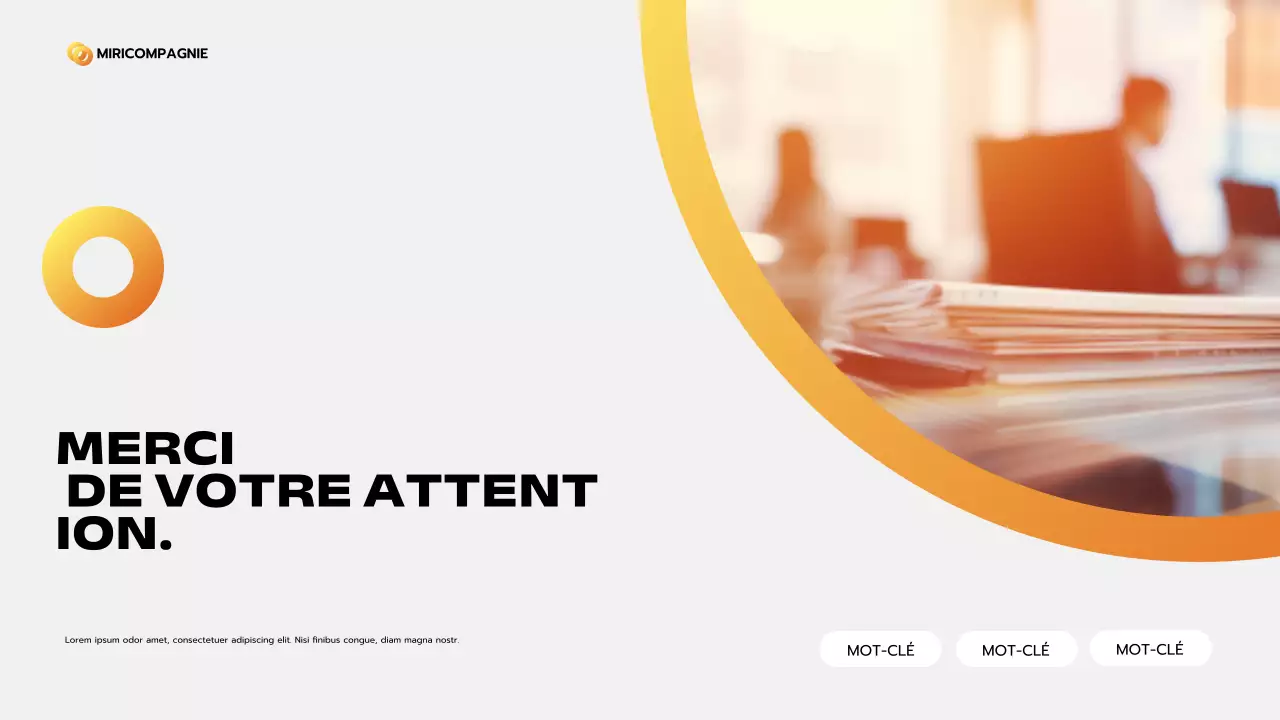 orange modern business pitch