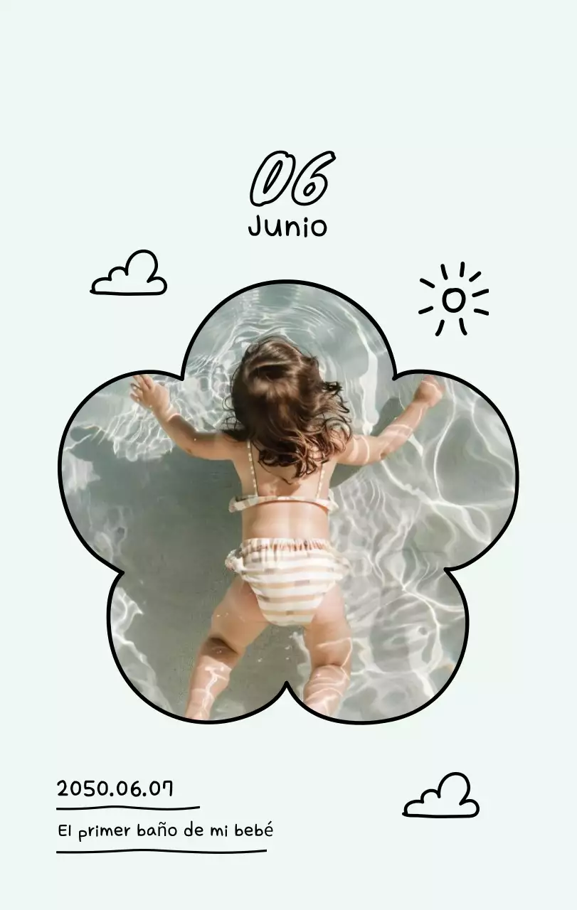 Bonito calendario con fotos de Año Nuevo