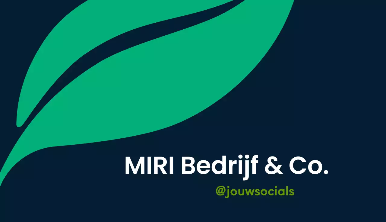 groene moderne consultant kaart