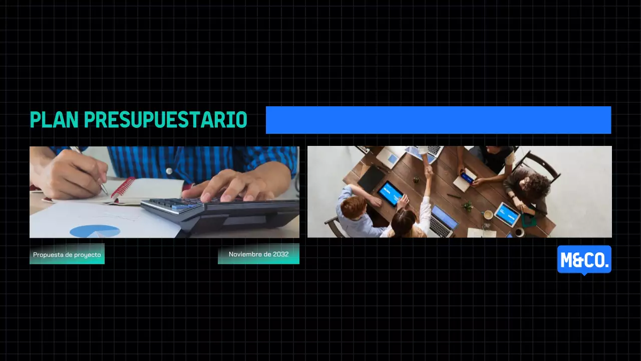 Propuesta de proyecto Blue Modern