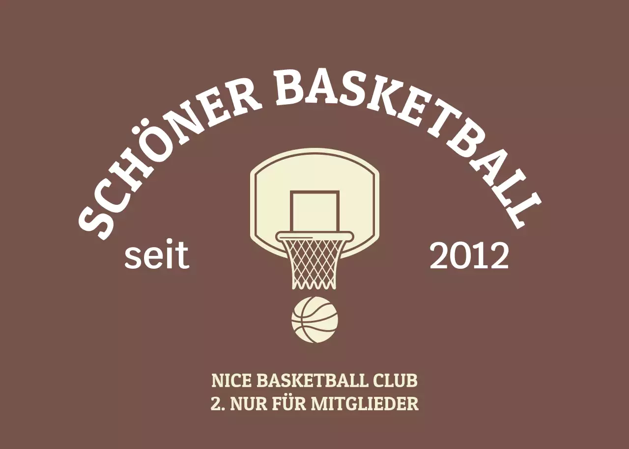 Brown Vintage Basketball Club