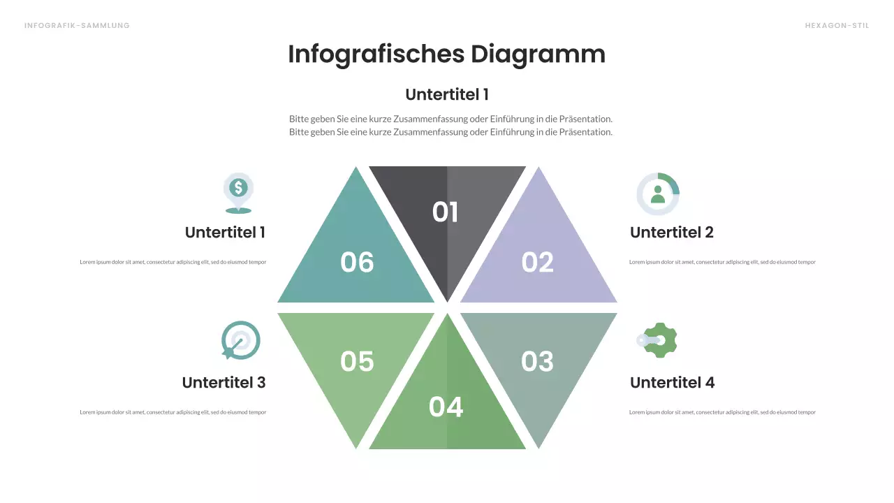 buntes modernes Infografik-Layout