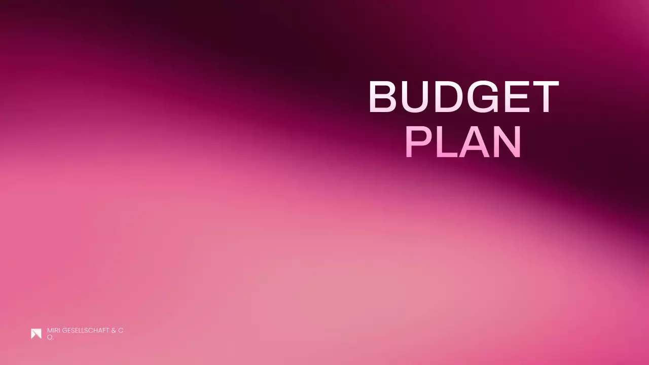 rosa modernes Projektvorschlagsdokument