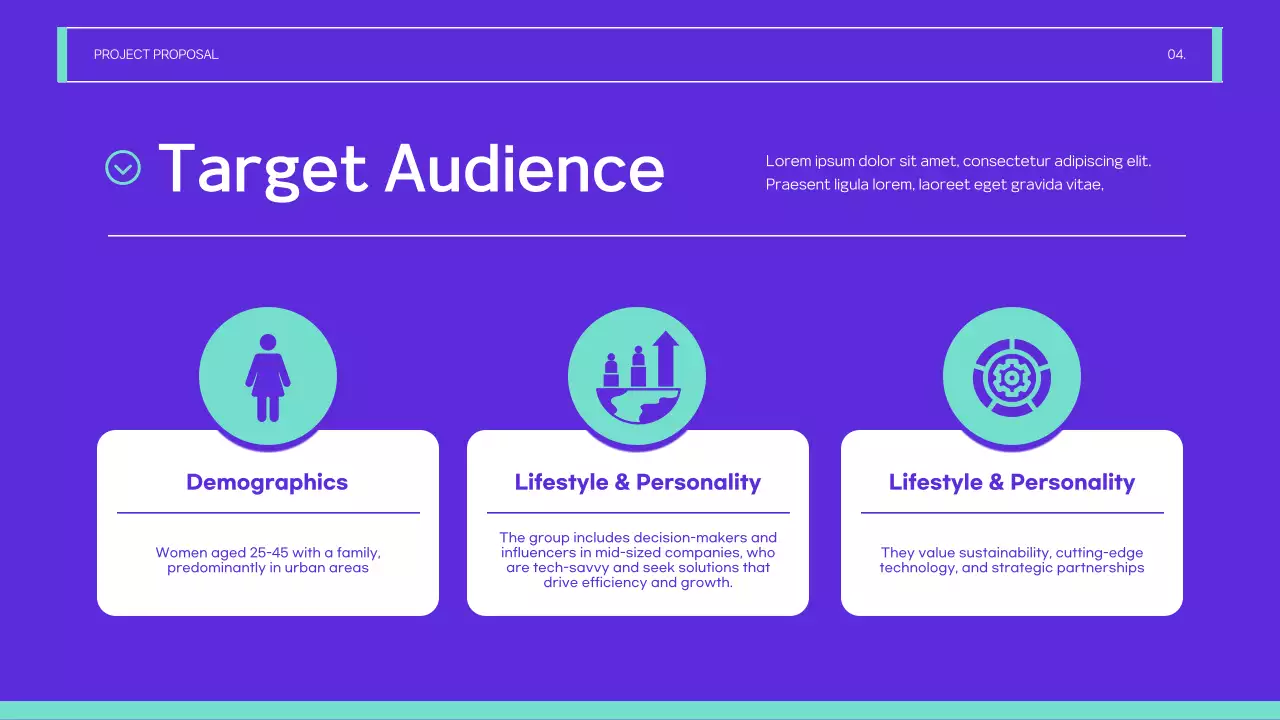 Purple Modern Project Proposal Presentation
