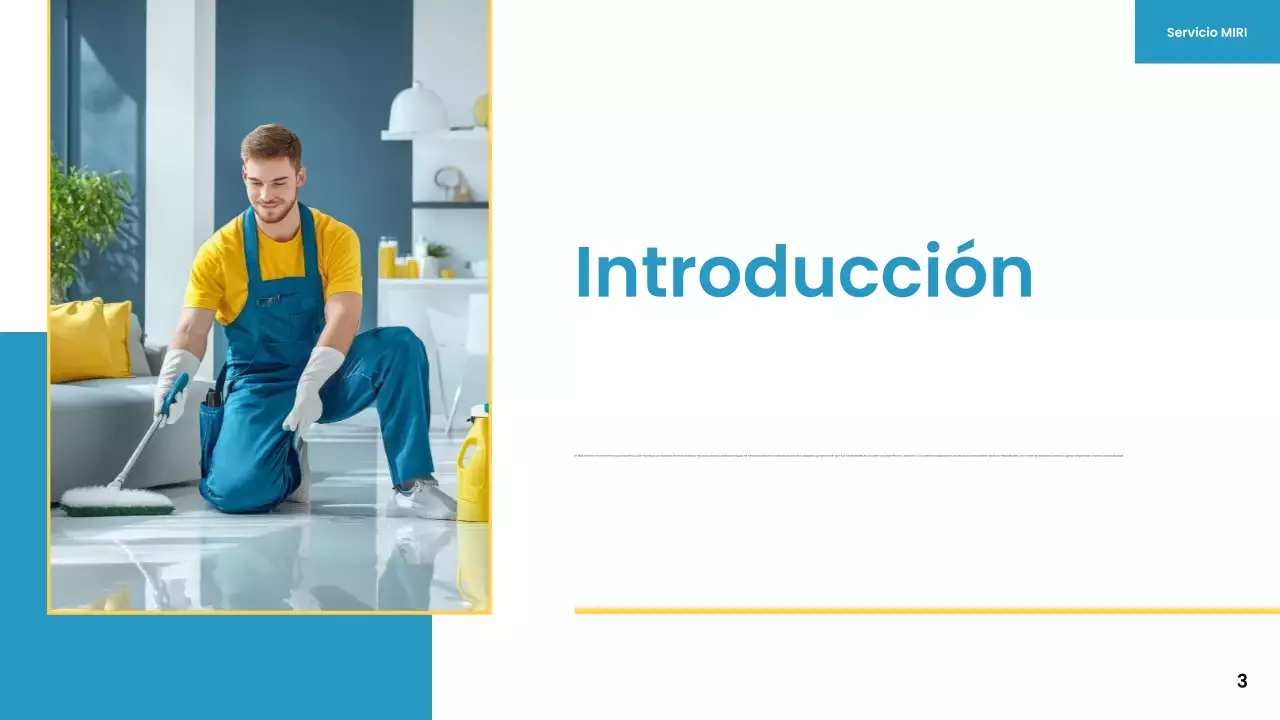azul amarillo moderno servicio de limpieza promoción