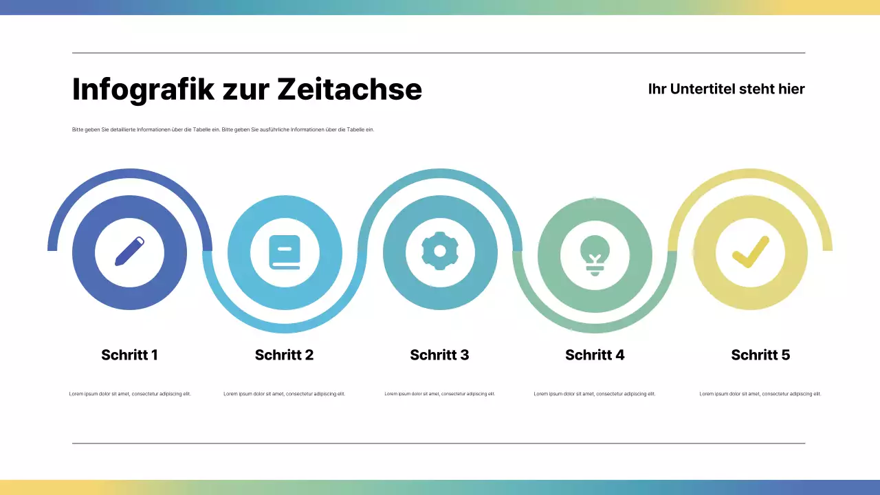 regenbogen moderner infografischer leitfaden