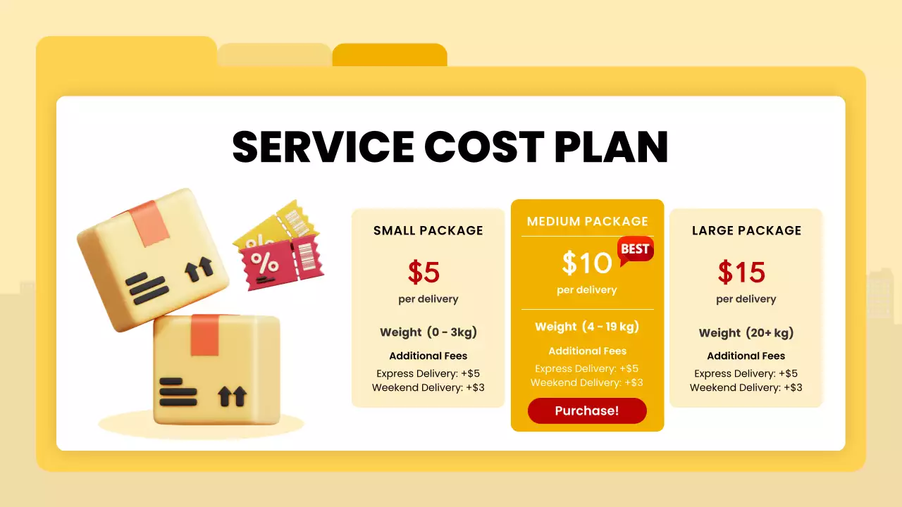 Red Modern Delivery Introduction Presentation