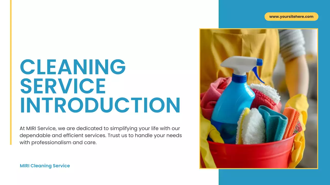 Blue Modern Cleaning Presentation