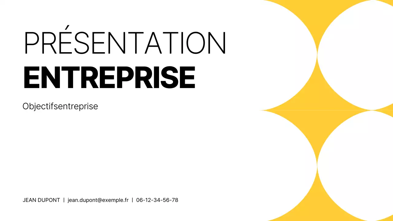 Jaune Rapports commerciaux de base