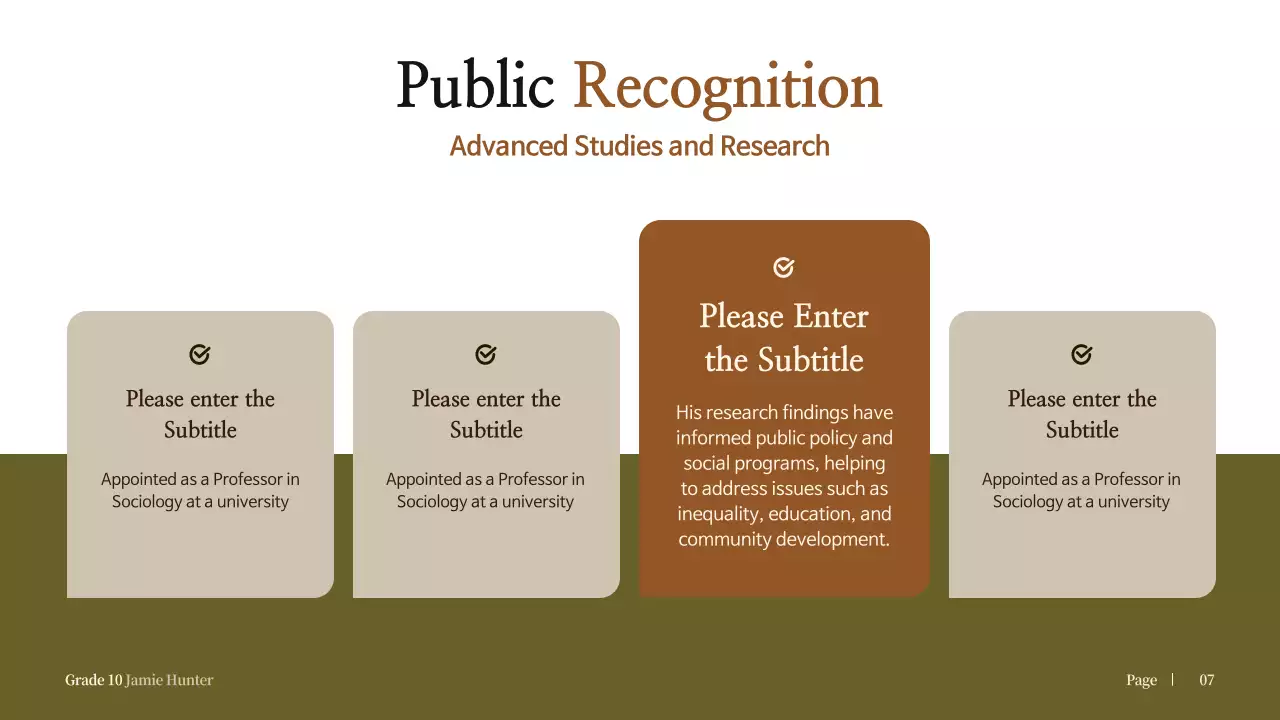 Brown Vintage Biography Presentation