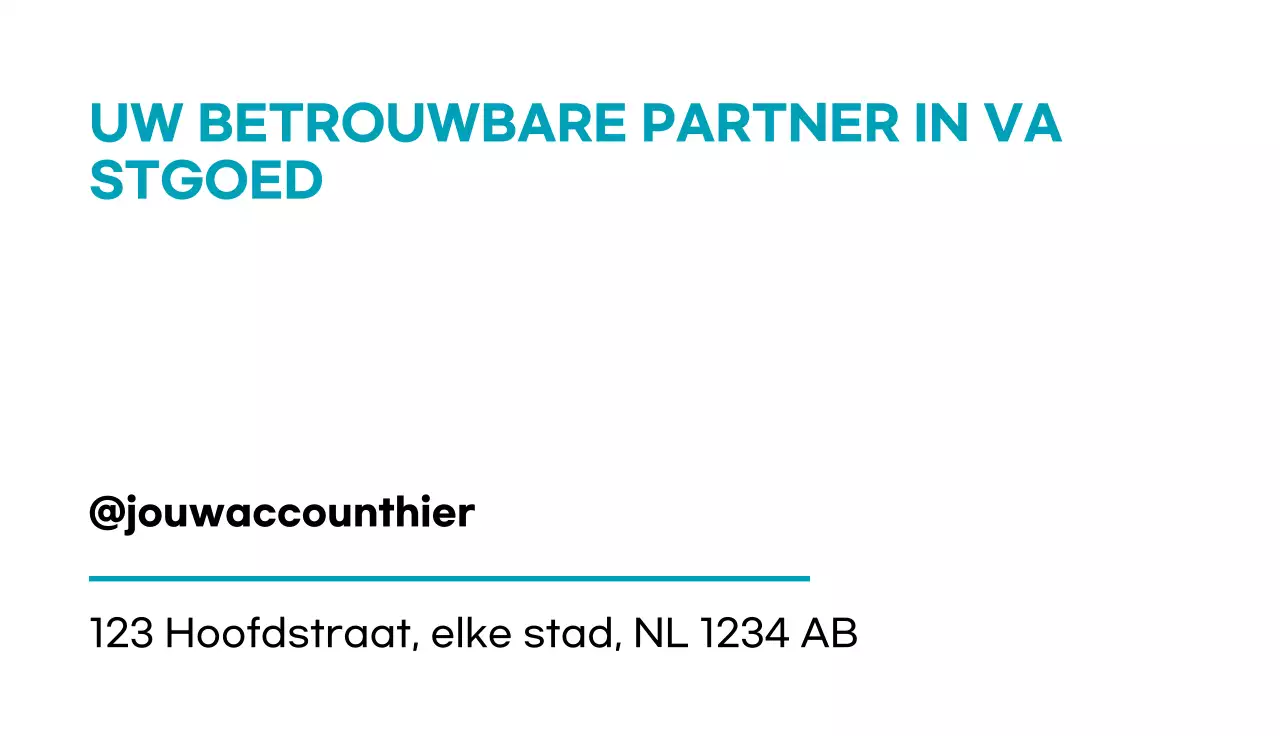 groenblauwe moderne vastgoedkaart