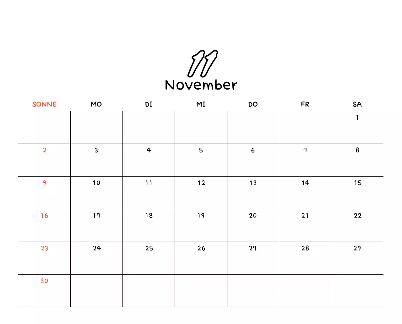Gelber niedlicher Fotokalender