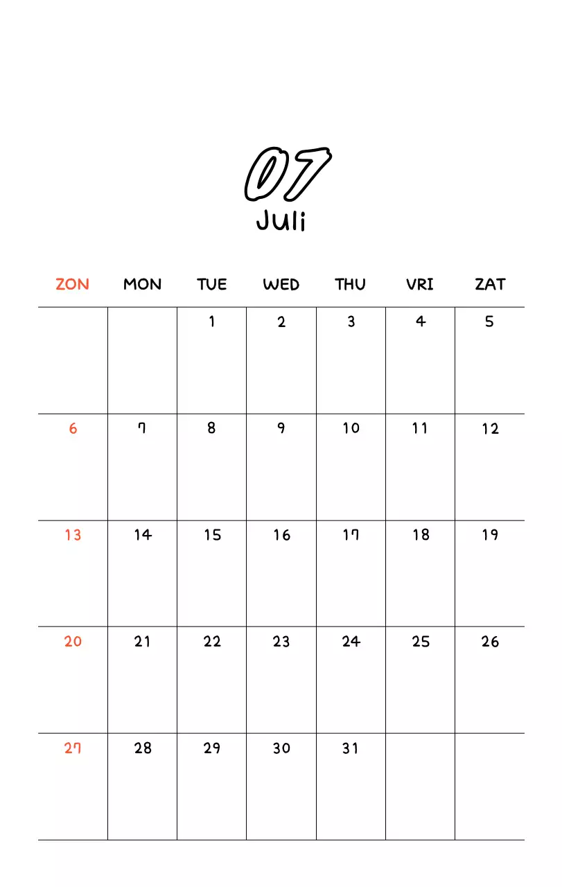 Schattige nieuwjaarskalender