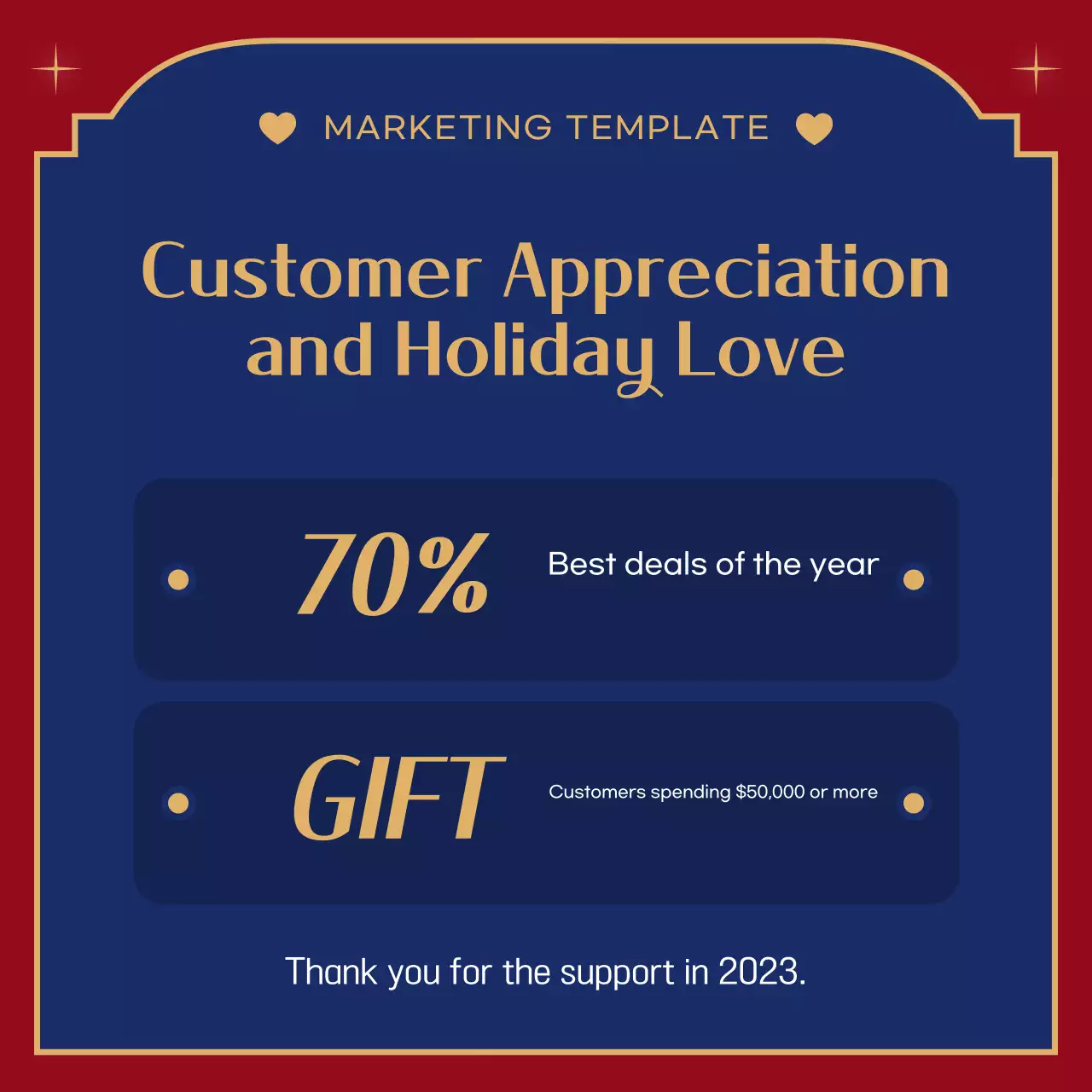 Carrossel de promoção de Natal tradicional vermelho no Instagram