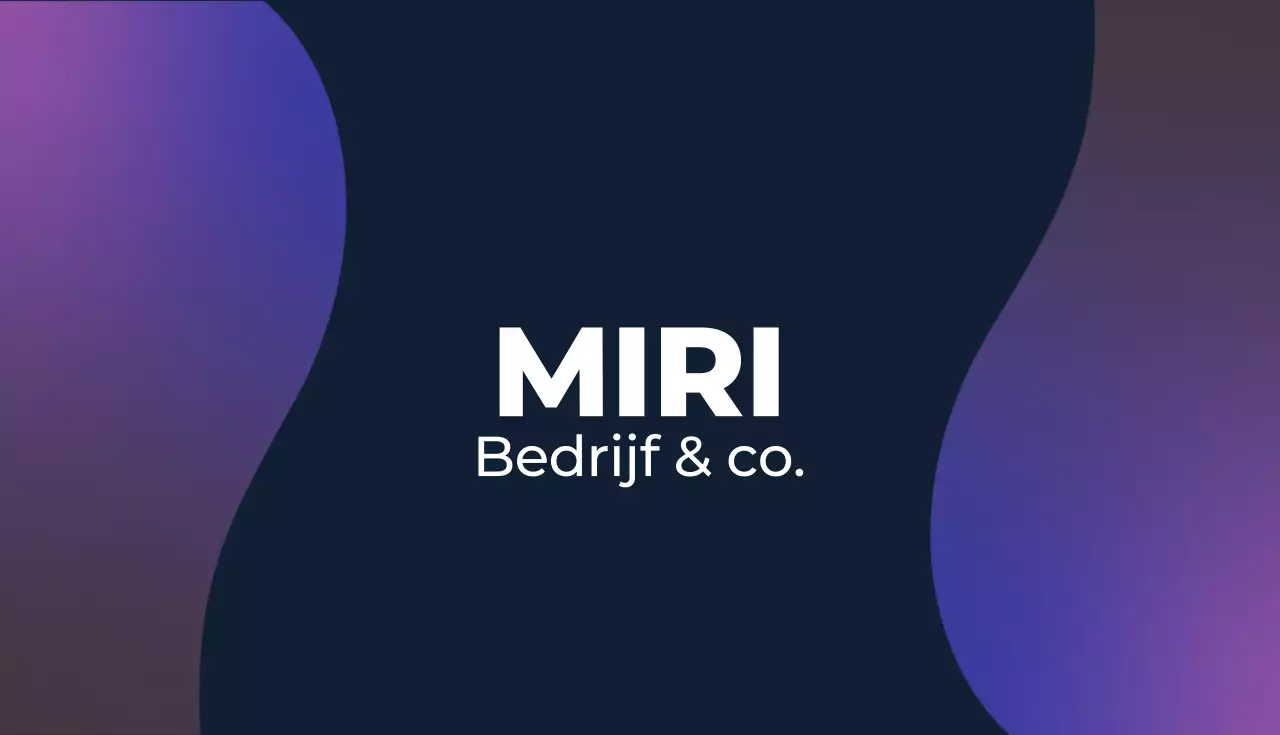 paars modern visitekaartje