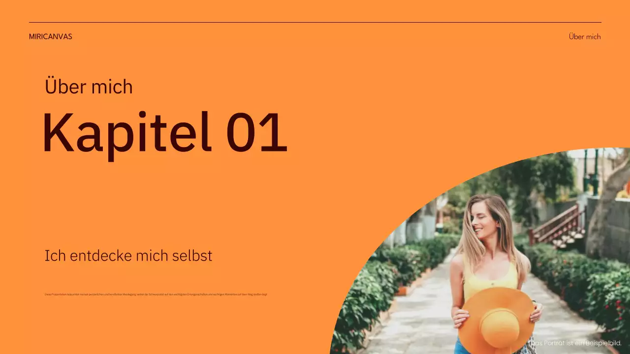 orange modern moderne Selbstdarstellung pitch