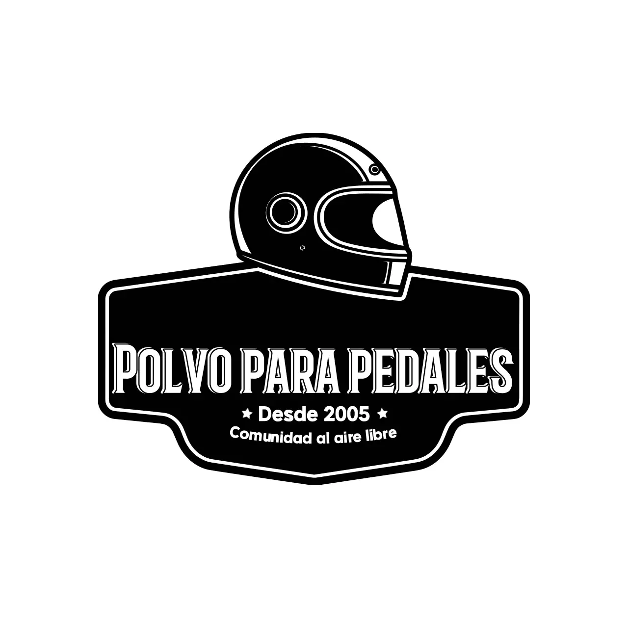Logo Retro Moto Negro