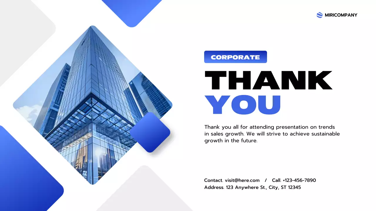 Blue Modern Business Report Presentation