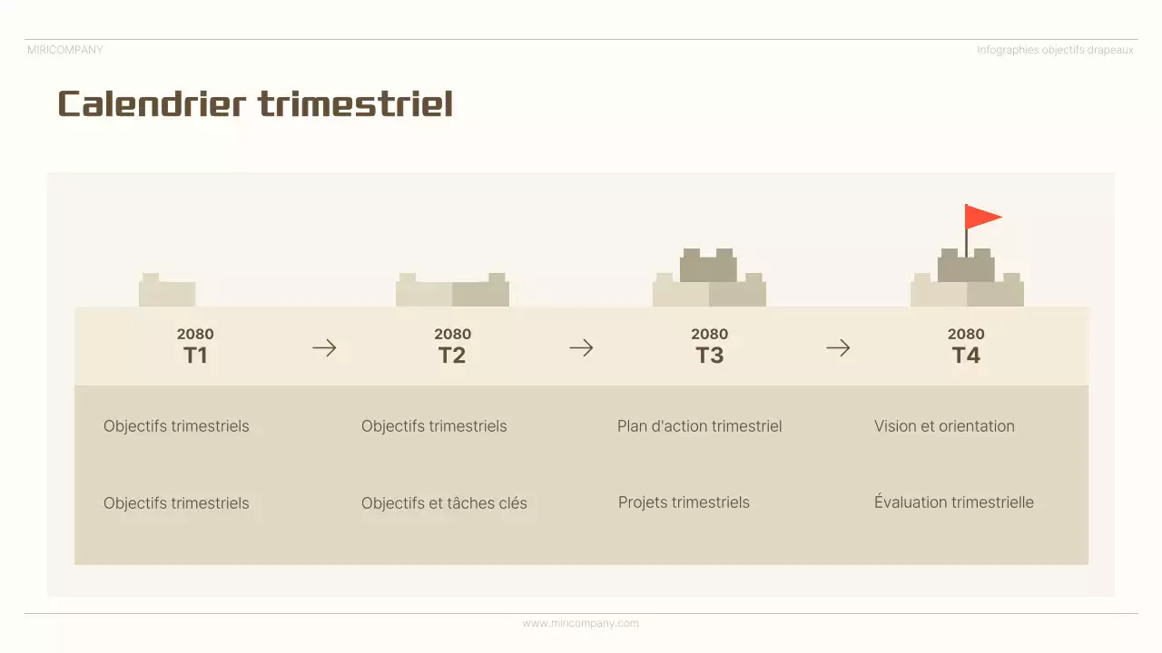 Publicité infographique minimaliste beige