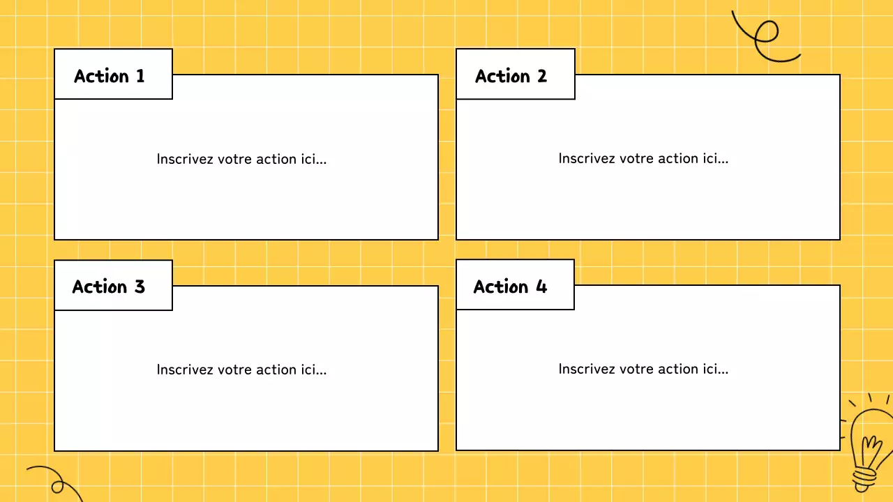 jaune brainstorming infographie présentation