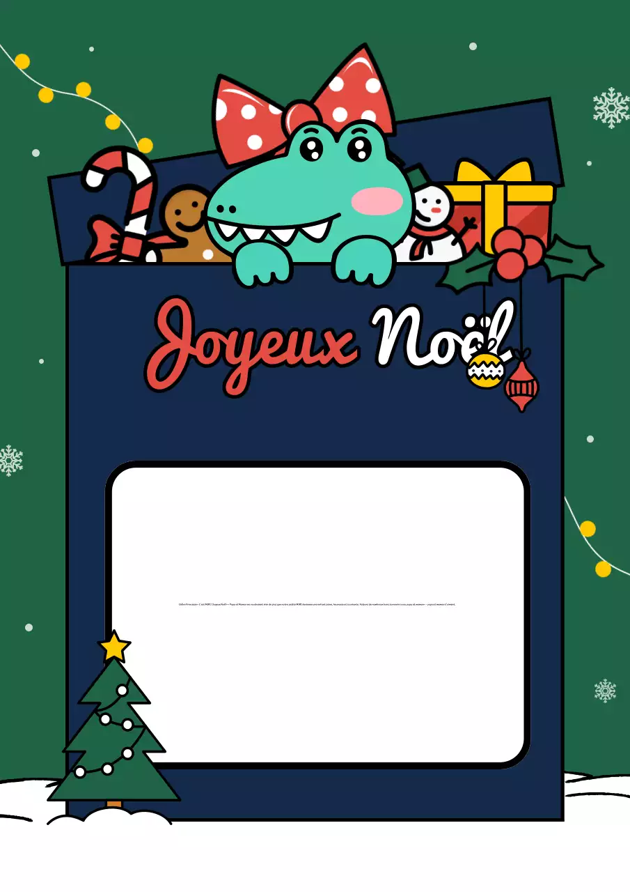 Papeterie de Noël en vert pour les fêtes