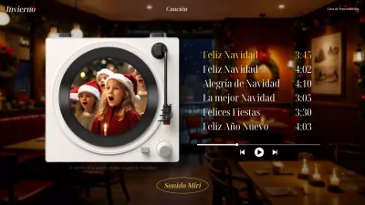 Anuncio navideño rojo de época