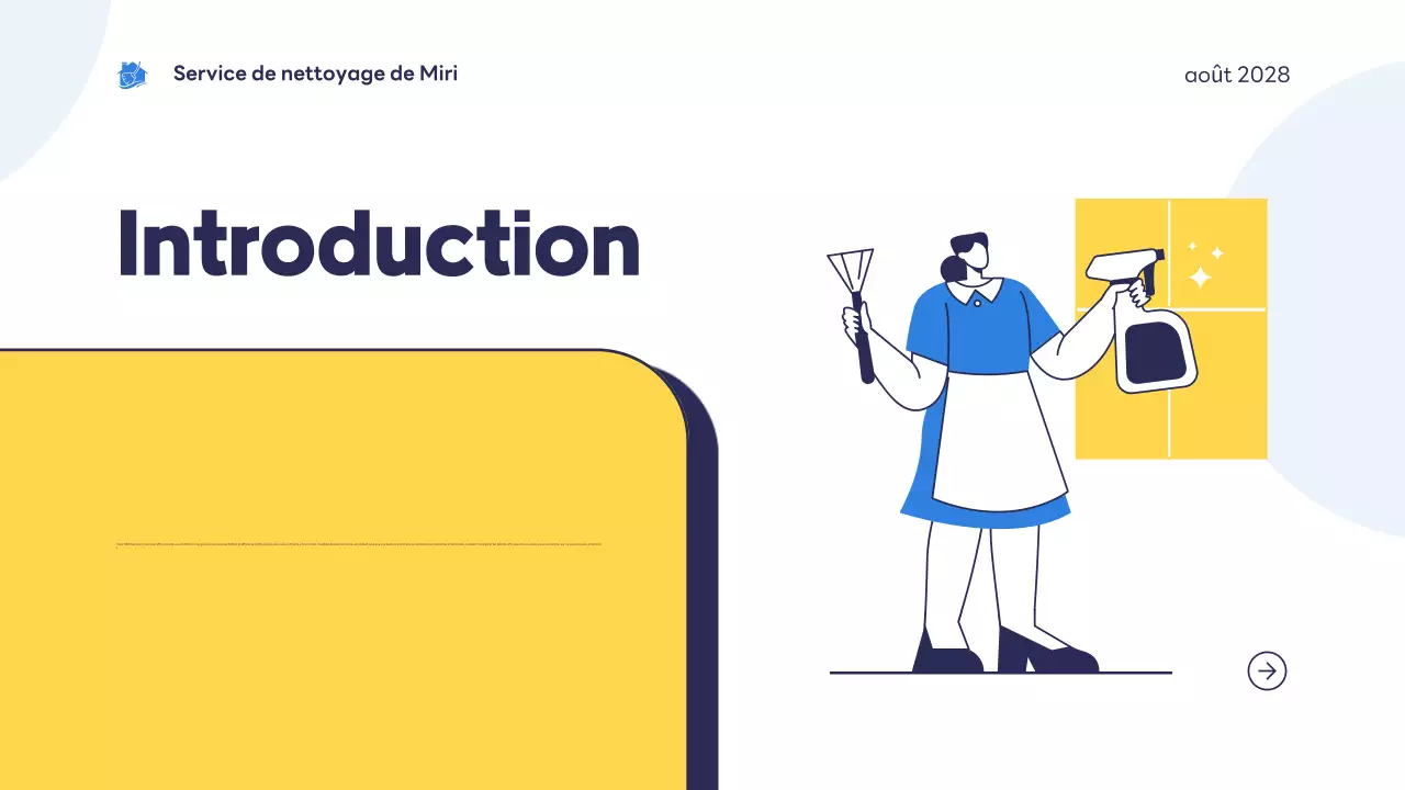 blue modern cleaning service introduction