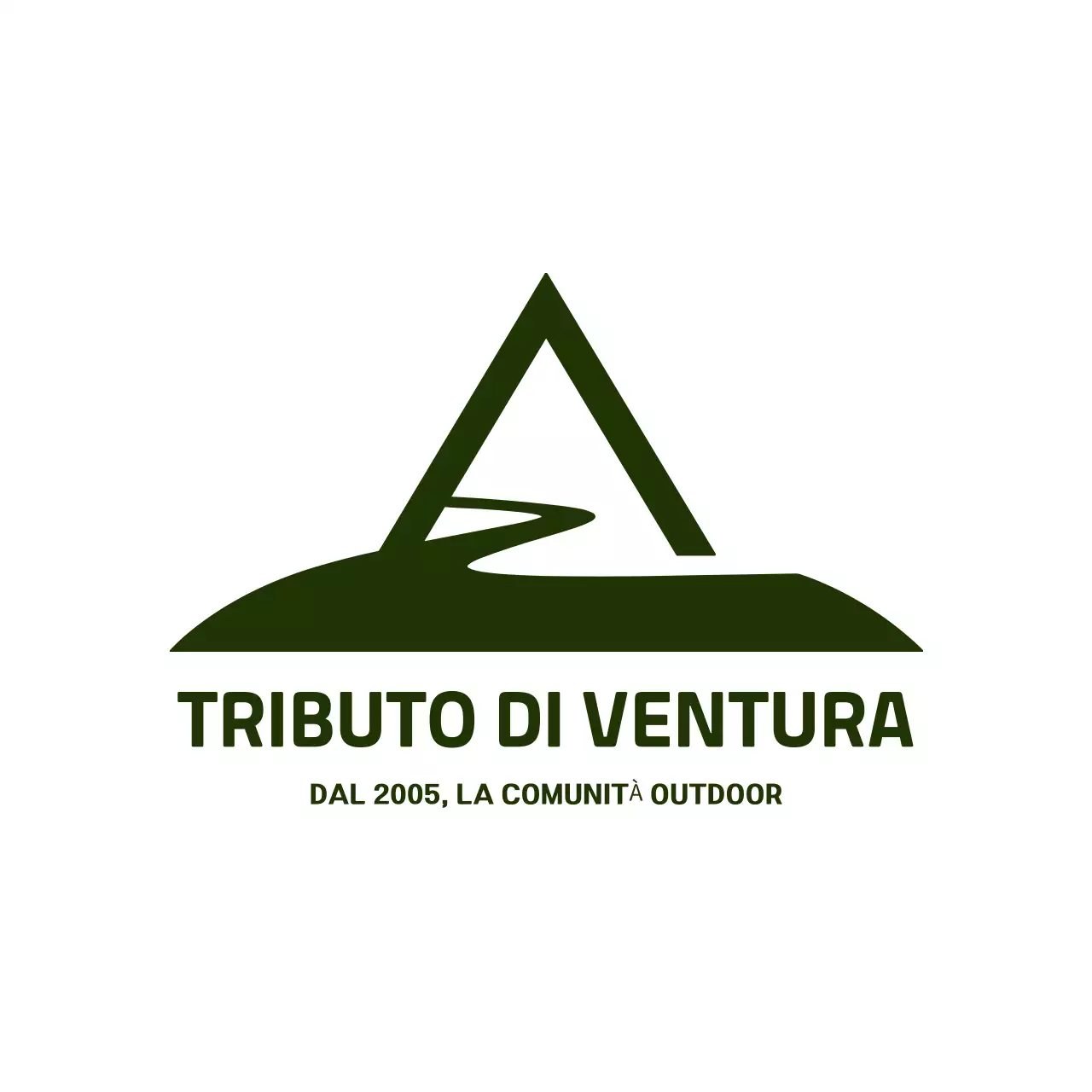 logo verde avventura stile moderno minimale