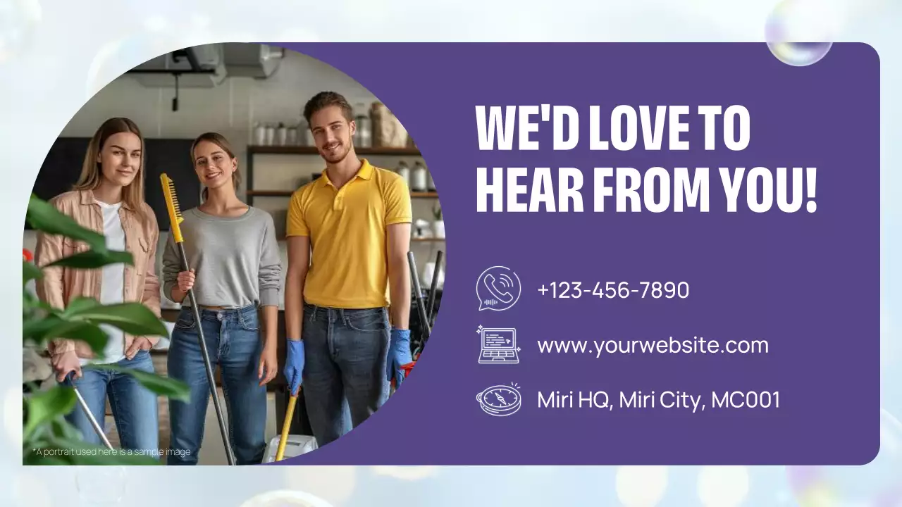 Blue Professional Cleaning Presentation