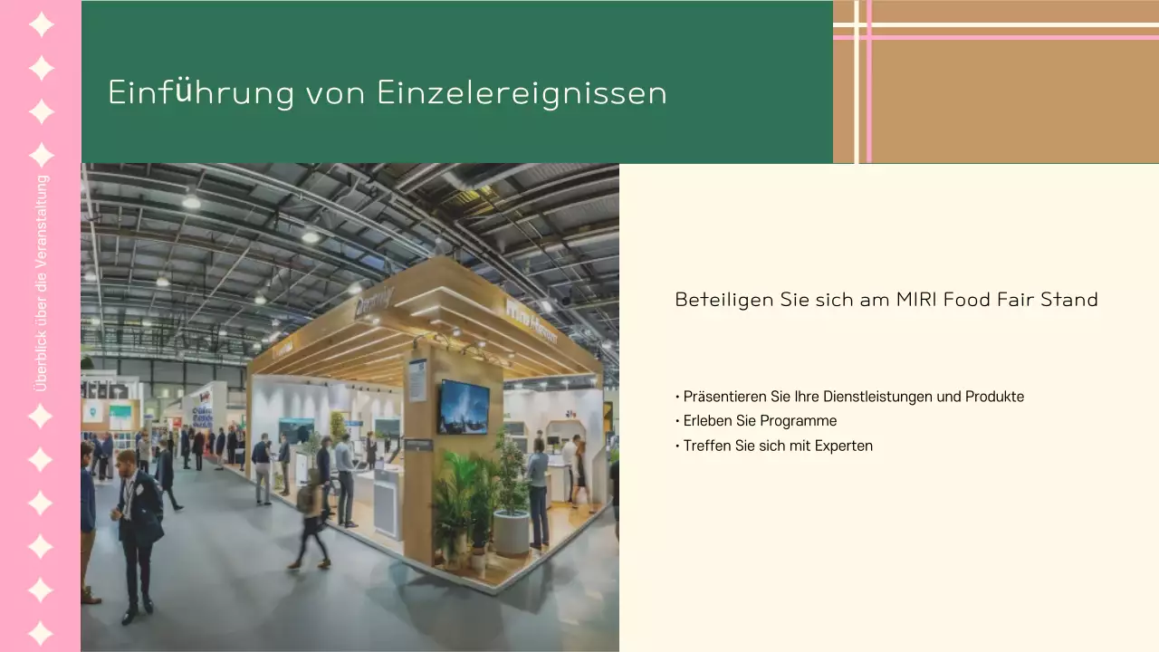 Eine hübsche rosafarbene Jahresendpräsentation für Unternehmen