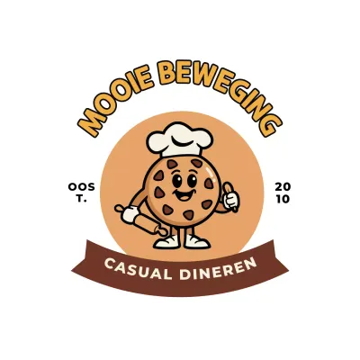 bruin retro bakkerij logo