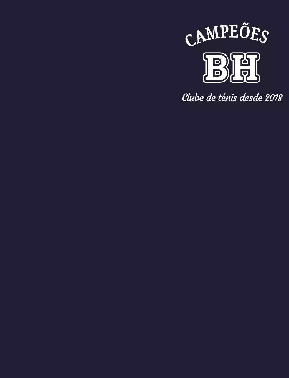 Logótipo de ténis clássico azul-marinho