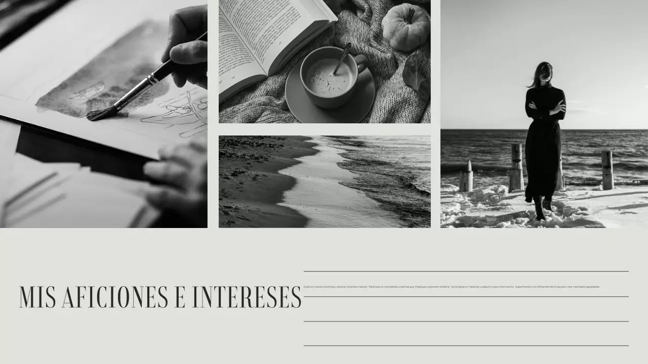 grey aesthetic classic introduction portfolio presentation