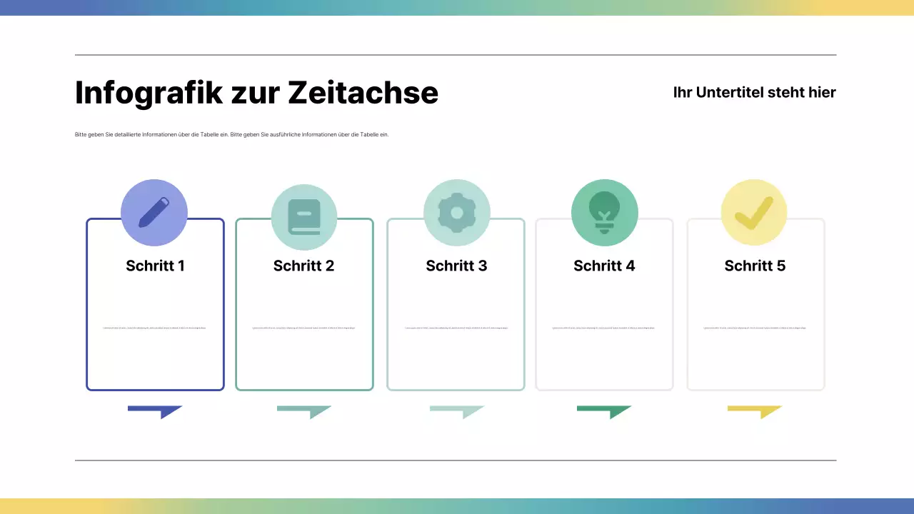 regenbogen moderner infografischer leitfaden