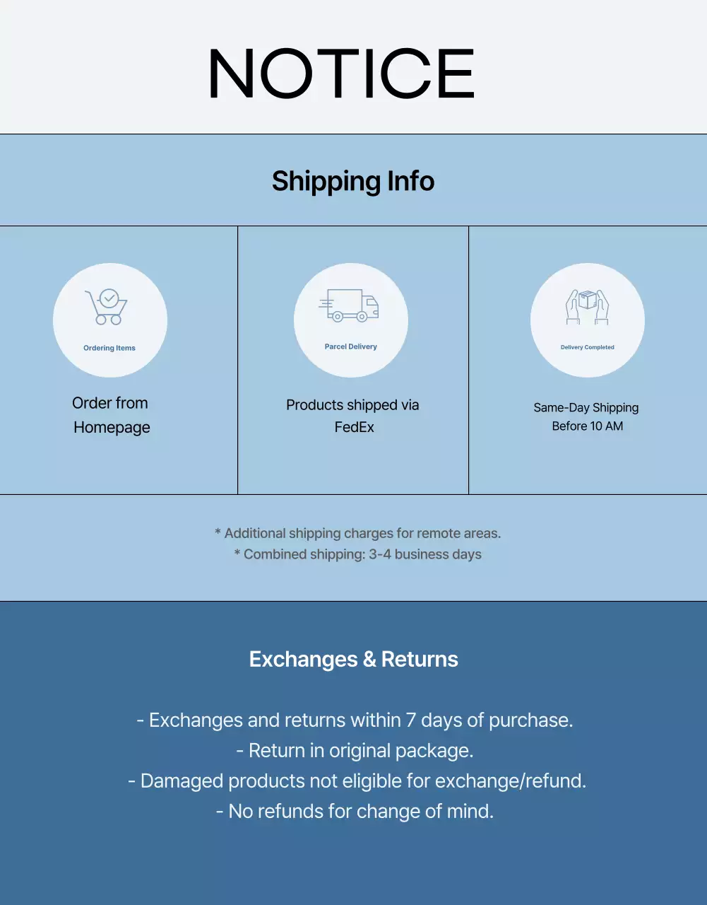 Poster Promosi Musim Dingin Modern Biru