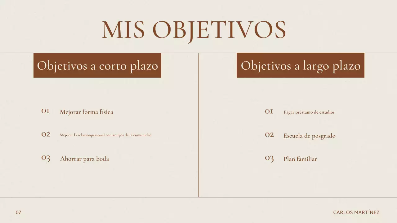 Beige Elegante Acerca de mí Presentación