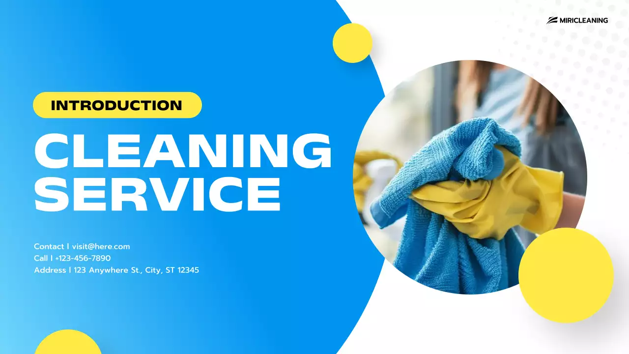 Blue Clean Cleaning Promotion Presentation