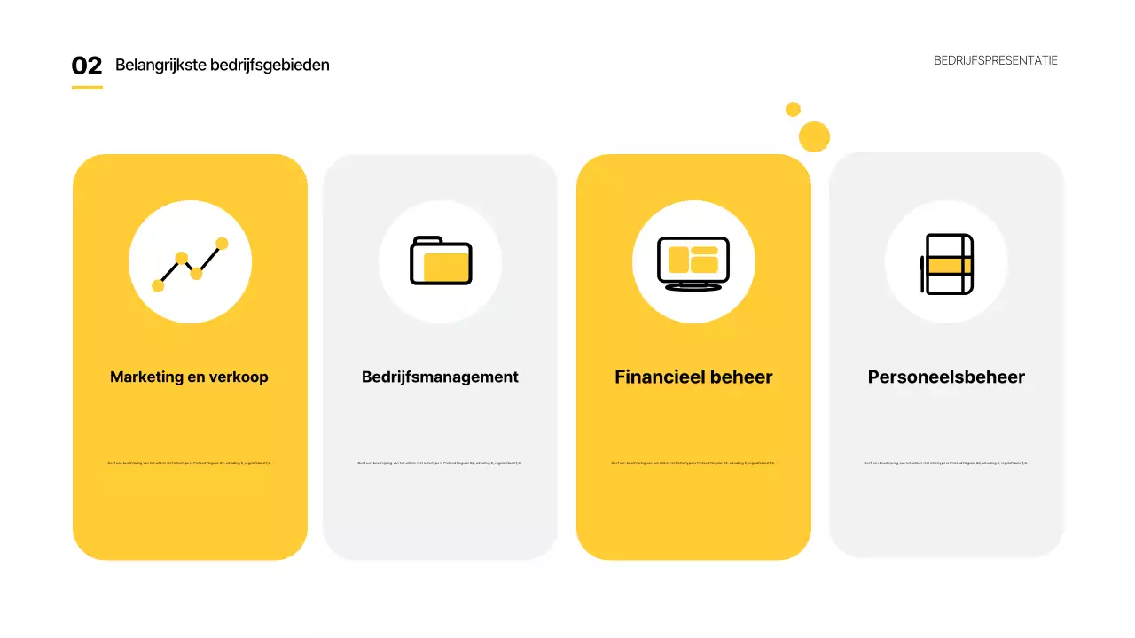 Geel Basis bedrijfsrapporten