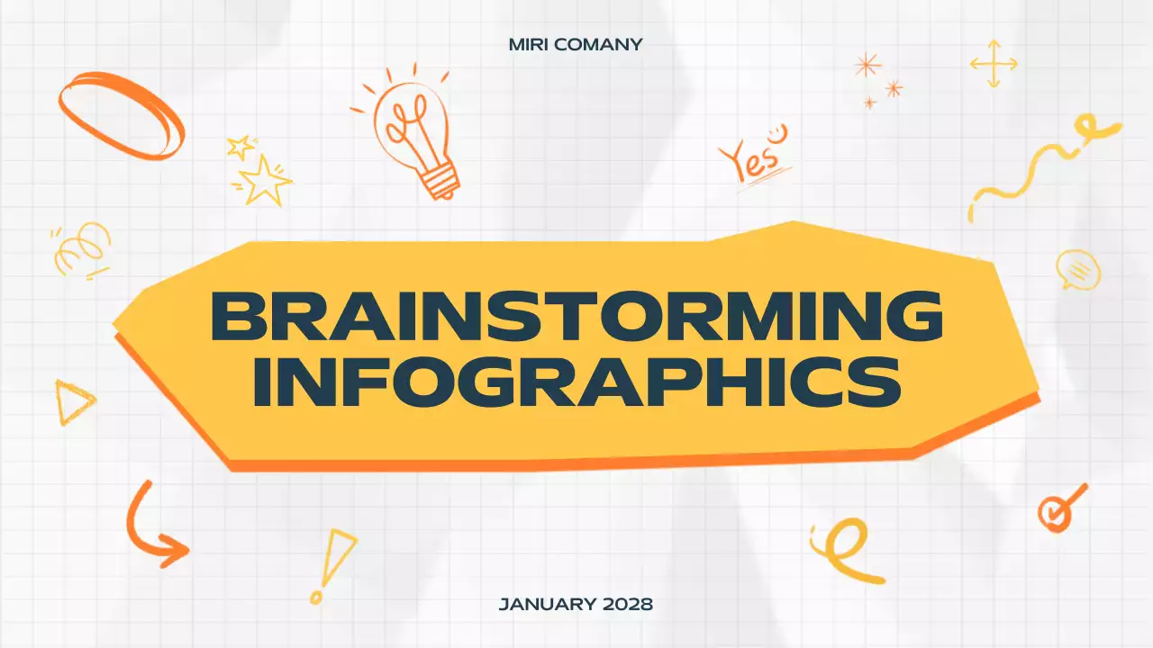 Orange Modern Brainstorming Promotion Presentation