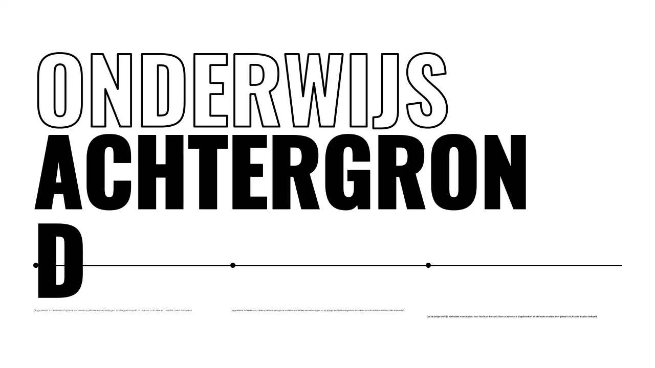 Zwart-wit biografiepresentatie