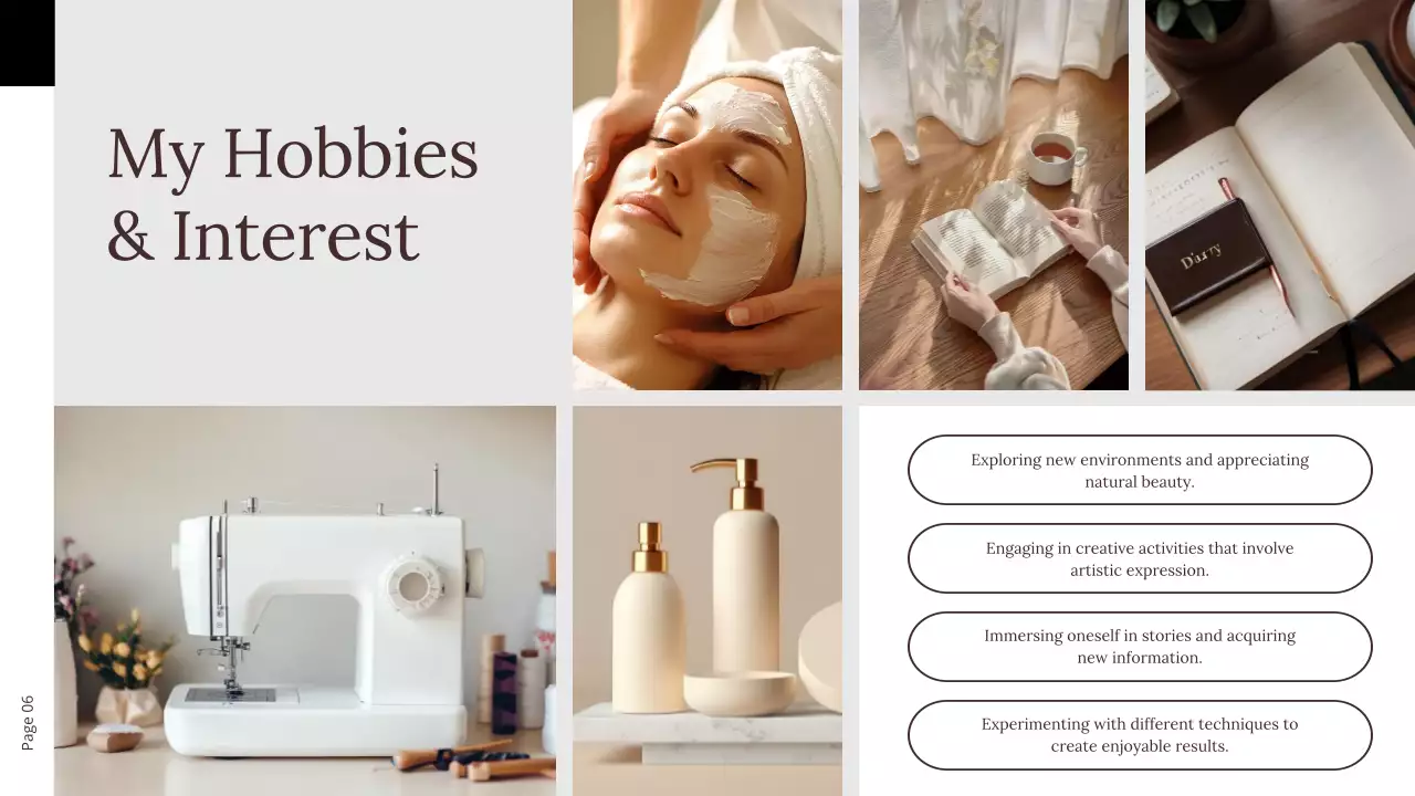 Beige Minimalist Personal Presentation