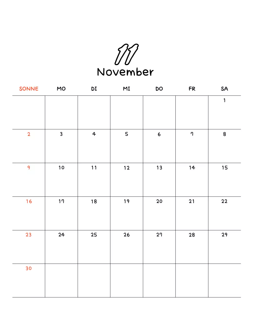 Bezaubernder Neujahrskalender